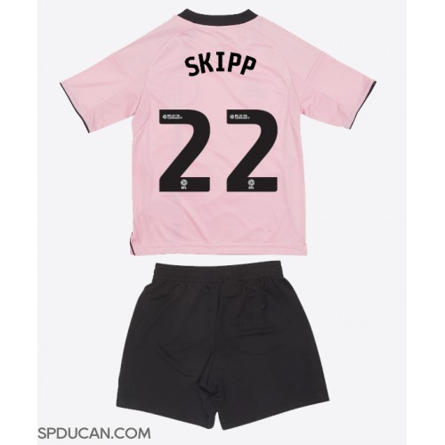 Dječji Nogometni Dres Leicester City Oliver Skipp #22 Rezervni 2025-26 Kratak Rukav (+ Kratke hlače)